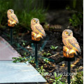 Solar Resin Owl LED Light